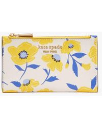 Kate Spade - Morgan Sunshine Floral Small Slim Bifold Wallet - Lyst