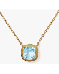 Kate Spade - Kate Spade Fine Time To Shine Gem Pendant Necklace - Lyst