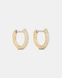 Kate Spade - Brilliant Statements Pavé Mini Huggies - Lyst