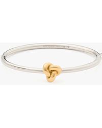 Kate Spade - Double Knot Hinged Bangle - Lyst