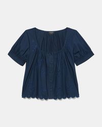 Kate Spade - Broderie Anglaise Top - Lyst