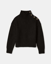 Kate Spade - Turtleneck With Bauble Buttons - Lyst
