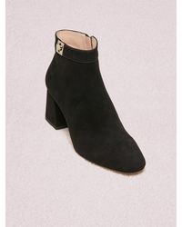 kate spade black booties