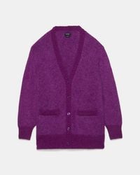 Kate Spade - Fuzzy Oversized Cardigan - Lyst