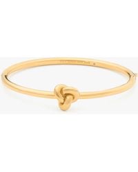 Kate Spade - Double Knot Hinged Bangle - Lyst