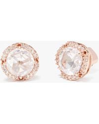Kate Spade - That Sparkle Pavé Round Large Studs - Lyst
