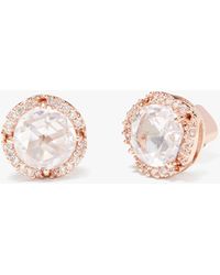 Kate Spade - That Sparkle Pavé Round Large Studs - Lyst