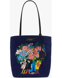 Kate Spade - On Purpose Bouquet Canvas Large Tote - Lyst