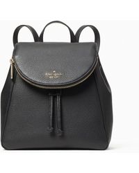 hayes suede medium flap backpack