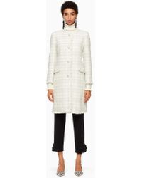kate spade white coat