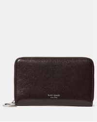 Kate Spade - Halo Glazed Zip Around Wallet - Lyst