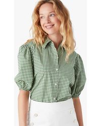 Kate Spade Mini Gingham Hemd Mit Knopfleiste - Green