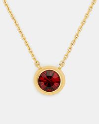 Kate Spade - Round Stone Pendant - Lyst