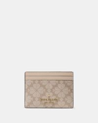 Kate Spade - Kate Spade Spade Flower Small Slim Card Holder - Lyst