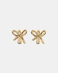 Kate Spade - Girlie Pearlie Bow Huggies - Lyst