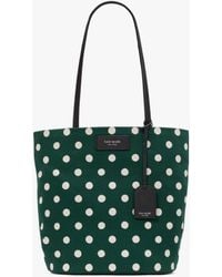 Kate Spade - On Purpose Sunshine Dot Printed Canvas Large Tote - Lyst