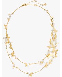 Kate Spade 'social Butterfly' Necklace in Gold (Metallic) | Lyst