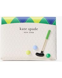 Kate Spade - Tee Time Kartenetui aus Leder - Lyst