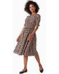 Kate Spade Synthetic Whimsy Floral Puff-sleeve Blaire Dress in 