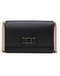 Kate Spade - Morgan Bow Embellished Flap Chain Wallet - Lyst