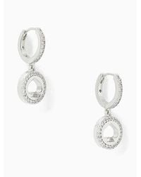 Kate Spade - Spot The Spade Pave Huggies - Lyst