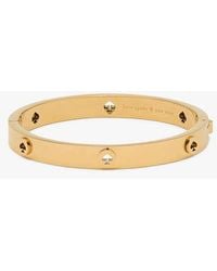 Kate Spade - Spot The Spade Studded Hinged Bangle - Lyst