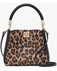 Kate Spade - Phoebe Small Spotted Leopard Top Handle Satchel - Lyst
