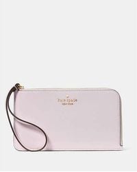 Kate Spade - Lucy Crinkle Patent Medium L-Zip Wristlet - Lyst