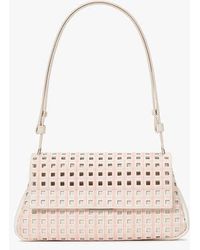 Kate Spade - Grace Perforated Convertible Shoulder Bag, Cream - Lyst