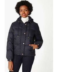 Kate Spade - Flocked Dot Short Puffer - Lyst