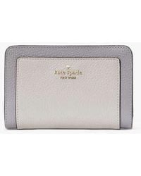 Kate Spade - Lena Colorblock Medium Compact Bifold Wallet, Mountain - Lyst