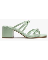 Kate Spade - Carolina Patent Block Heel Sandals - Lyst