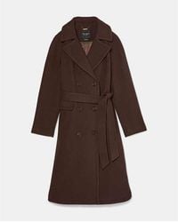 Kate Spade - Wool Belted Trench Coat - Lyst