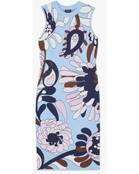 Kate Spade - Autumn Paisley Sweater Dress, Astral - Lyst