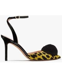 Kate Spade - Amour Pom Leopard Pumps - Lyst