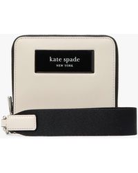 Kate Spade - Label Small Compact Webbed Wristlet - Lyst