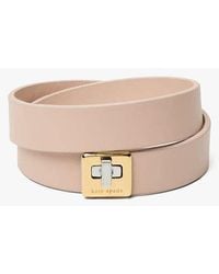 Kate Spade - Phoebe Leather Double Wrap Bracelet - Lyst
