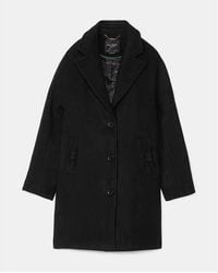 Kate Spade - Single Breasted Wool Cocoon Coat - Lyst
