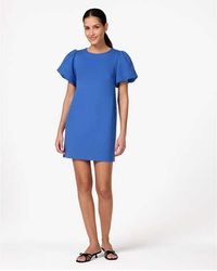 Kate Spade - Ponte Puff Sleeve Shift Dress - Lyst