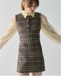 Kate Spade Outlet - Enamel Button Tweed Dress - Lyst