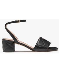 Kate Spade - Pillow Smooth Leather Mid Ankle Strap Sandal - Lyst