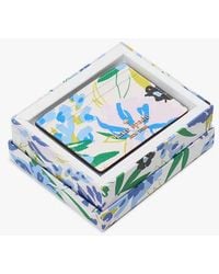 Kate Spade - Boxed Madison Floral Small Slim Card Holder, Cream - Lyst