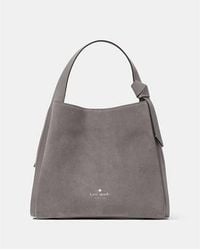 Kate Spade - Knott Suede Convertible Carryall, Hare - Lyst