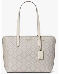 Kate Spade - Signature Spade Flower Large Tote, Dark Mushroom Cap - Lyst