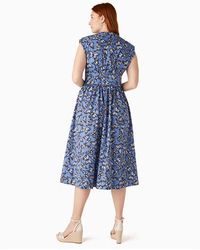 Kate Spade Bow Back Fit And Flare Dress in Pink | Lyst