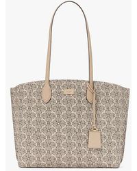 Kate Spade - Suite Spade Flower Large Work Tote, Neutral - Lyst