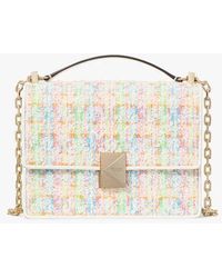Kate Spade - Deco Tweed Chain Shoulder Bag,Color - Lyst