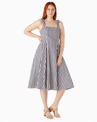 Kate Spade Bow Back Fit And Flare Dress in Pink | Lyst
