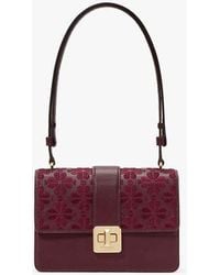 Kate Spade - Flower Embroidered Flap Shoulder Bag - Lyst
