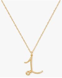 Kate Spade - Initial Script L Pendant - Lyst